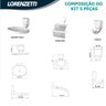 acessorios para banheiro 2000 f24 branco lorenzetti 2