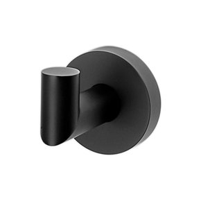 cabide para banheiro de metal lorensoft 2060 b82 preto lorenzetti 1