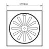 tampa de ralo inox 15cm quadrado docol 2