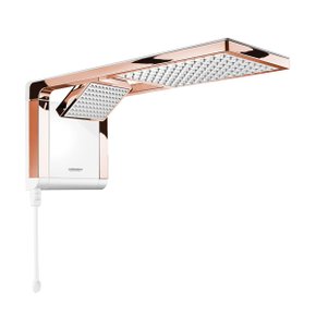 ducha chuveiro eletrico linha acqua duo ultra branco e rose gold lorenzetti 1
