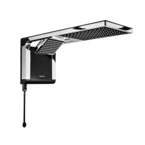 ducha chuveiro eletrico linha acqua duo ultra preto e cromado lorenzetti 1