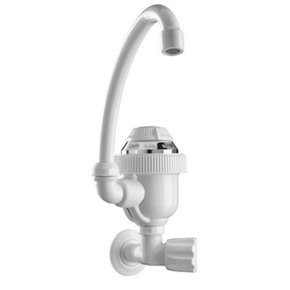 torneira eletrica bica alta de parede tradicao sintex branco e cromado 1