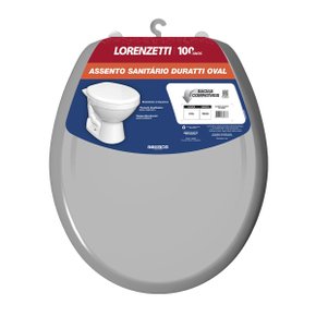 assento sanitario para vaso oval duratti cinza lorenzetti 1