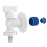 torneira para maquina de lavar e jardim 1 4 de volta branco blukit 1