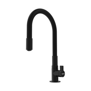 torneira flexivel de cozinha para bancada motion total black zagonel 1